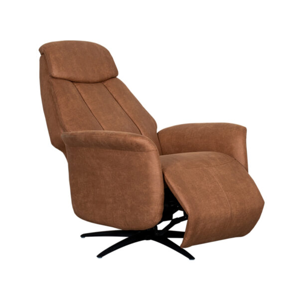 LABEL51 Fauteuil Oslo - Cognac - Micro Suede - One Size - Afbeelding 4