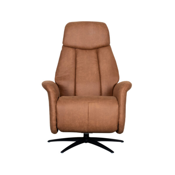 LABEL51 Fauteuil Oslo - Cognac - Micro Suede - One Size - Afbeelding 5