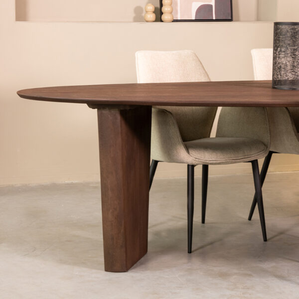LABEL51 Eetkamertafel Wow - Espresso - Mangohout - 300x130 cm