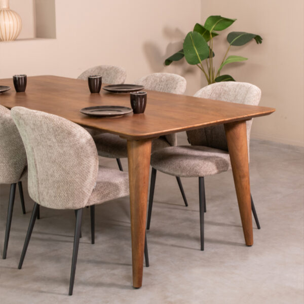 LABEL51 Eetkamertafel Fly - Nature - Mangohout - 220x100 cm Fly
