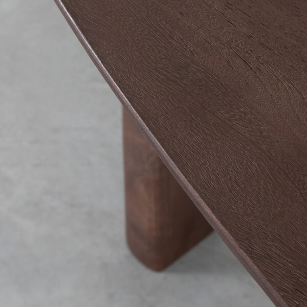 LABEL51 Sidetable Wow - Espresso - Mangohout - 135 cm - Afbeelding 4