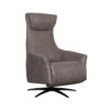 LABEL51 Fauteuil Lund - Taupe - Micro Suede - One Size Lund