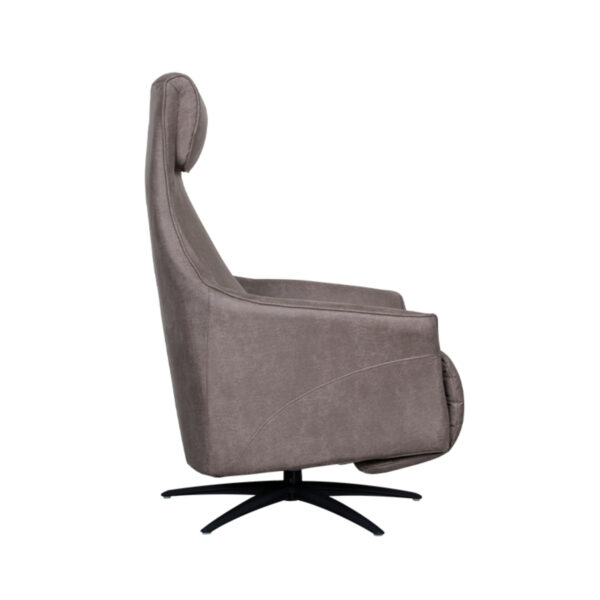 LABEL51 Fauteuil Lund - Taupe - Micro Suede - One Size - Afbeelding 5