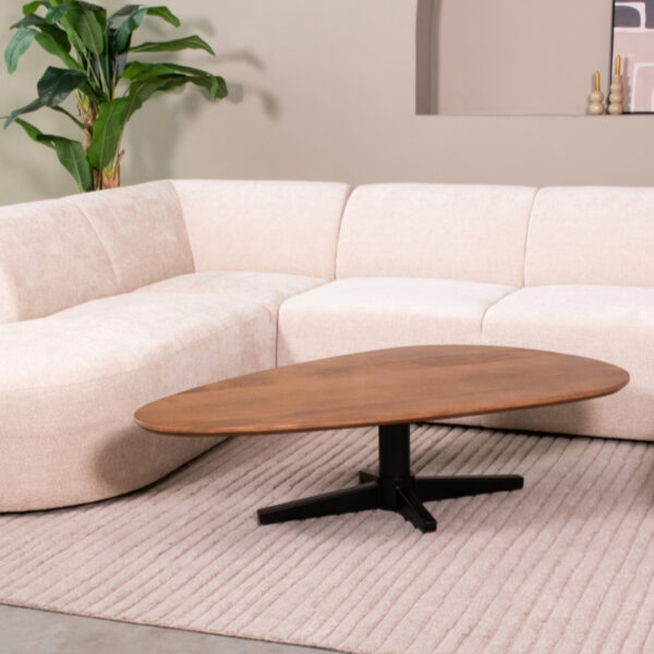 LABEL51 Salontafel Rosie - Nature - Mangohout - 140 cm Rosie