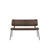 LABEL51 Eetkamerbank Gusto - Bruin - PU-Leder - 120 cm Gusto