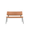 LABEL51 Eetkamerbank Gusto - Cognac - PU-Leder - 120 cm Gusto