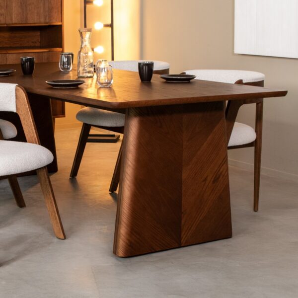 LABEL51 Eetkamertafel Jule - Walnoot - Eiken - 210x100 cm