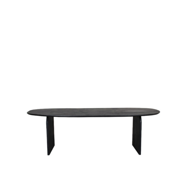LABEL51 Eetkamertafel Cooper - Zwart - Mangohout - 210x110 cm Cooper