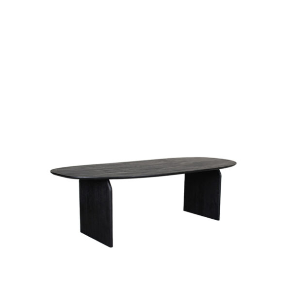 LABEL51 Eetkamertafel Cooper - Zwart - Mangohout - 210x110 cm