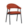 LABEL51 Eetkamerstoel Amaze - Rust - Breathe - Black Frame Amaze
