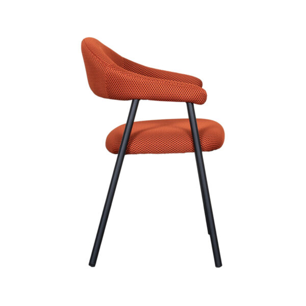 LABEL51 Eetkamerstoel Amaze - Rust - Breathe - Black Frame Breathe