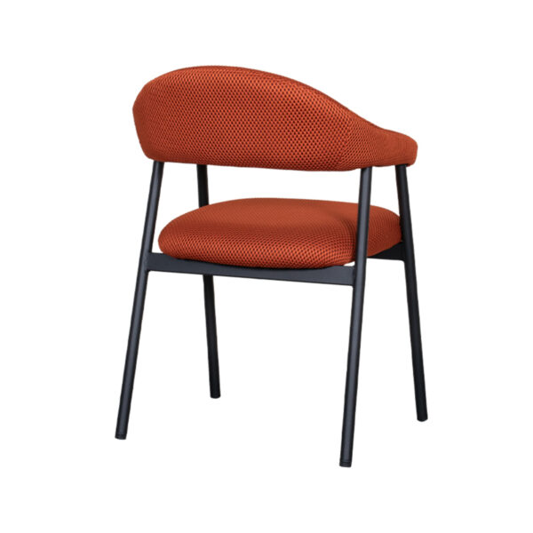 LABEL51 Eetkamerstoel Amaze - Rust - Breathe - Black Frame - Afbeelding 4