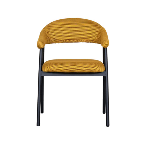 LABEL51 Eetkamerstoel Amaze - Oker - Breathe - Black Frame Breathe