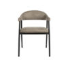 LABEL51 Eetkamerstoel Amaze - Taupe - Micro Suede - Black Frame Amaze