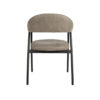 LABEL51 Eetkamerstoel Amaze - Taupe - Micro Suede - Black Frame - Afbeelding 5