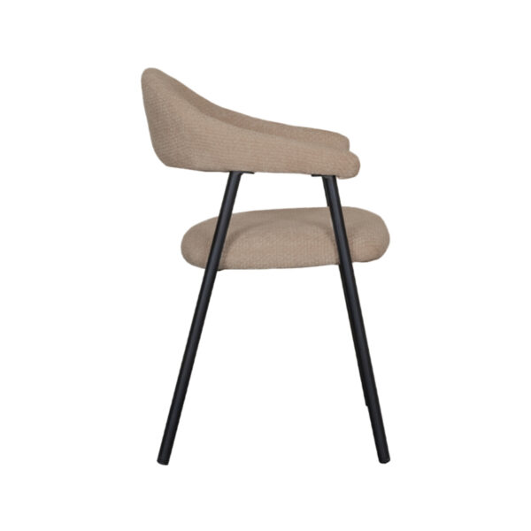 LABEL51 Eetkamerstoel Amaze - Clay - Elite - Black Frame Elite