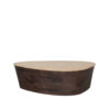 LABEL51 Salontafel Ravi - Espresso - Travertin - 110 cm Travertin