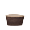 LABEL51 Salontafel Ravi - Espresso - Travertin - 70 cm Travertin