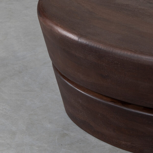 LABEL51 Salontafel Javi - Espresso - Mangohout - 110x80 cm - Afbeelding 5