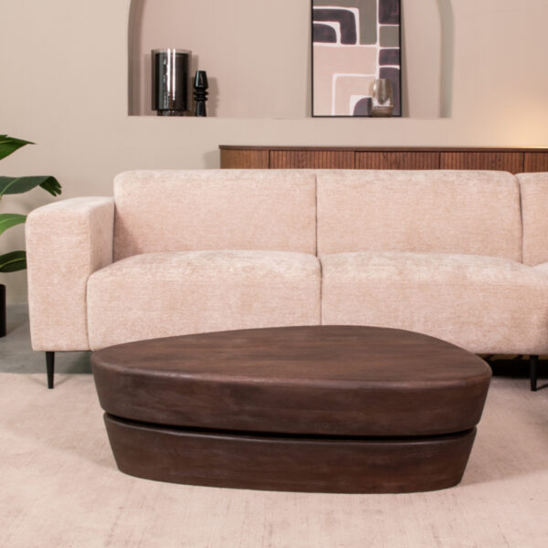 LABEL51 Salontafel Javi - Espresso - Mangohout - 110x80 cm Javi