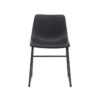 LABEL51 Eetkamerstoel Risto - Zwart - PU-Leder - Black Frame Risto