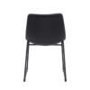 LABEL51 Eetkamerstoel Risto - Zwart - PU-Leder - Black Frame - Afbeelding 4
