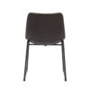 LABEL51 Eetkamerstoel Risto - Donkerbruin - PU-Leder - Black Frame - Afbeelding 4