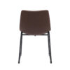 LABEL51 Eetkamerstoel Risto - Bruin - PU-Leder - Black Frame - Afbeelding 4