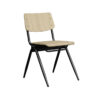 LABEL51 Eetkamerstoel Solid - Naturel - Hout - Black Frame