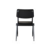 LABEL51 Eetkamerstoel Solid - Zwart - Hout - Black Frame - Afbeelding 4