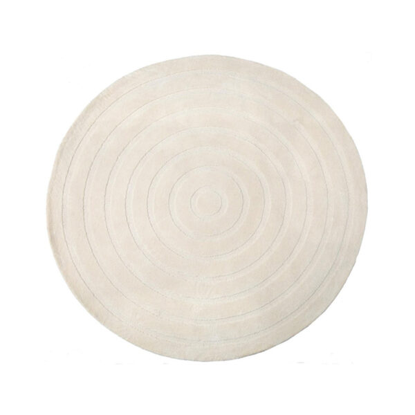 LABEL51 Vloerkleden Agra - Ivory - Synthetisch - 150 cm - Romd