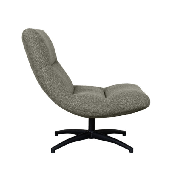 LABEL51 Fauteuil Calix - Truffel grijs - Boucle - One Size - Afbeelding 4