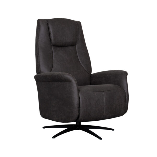 LABEL51 Fauteuil Stockholm - Antraciet - Micro Suede - One Size Stockholm