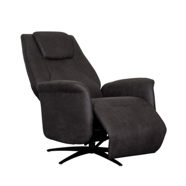 LABEL51 Fauteuil Stockholm - Antraciet - Micro Suede - One Size Micro Suede