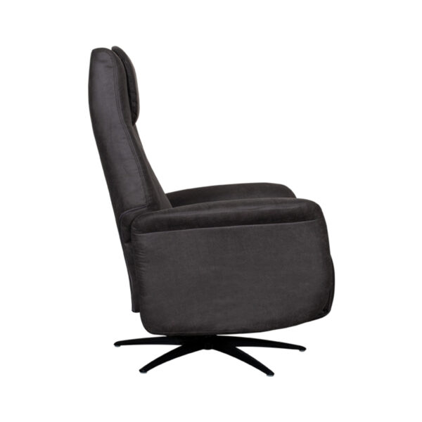 LABEL51 Fauteuil Stockholm - Antraciet - Micro Suede - One Size - Afbeelding 5