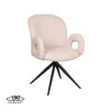 LABEL51 Eetkamerstoel Neo - Naturel - Boucle - Black Frame