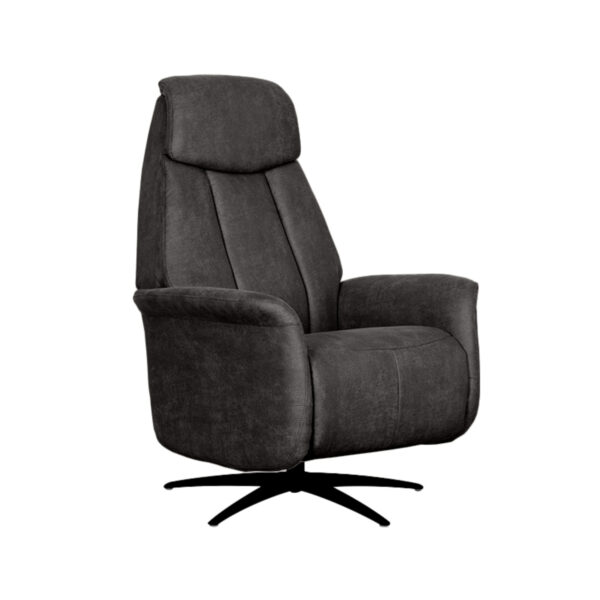 LABEL51 Fauteuil Oslo - Antraciet - Micro Suede - One Size Oslo