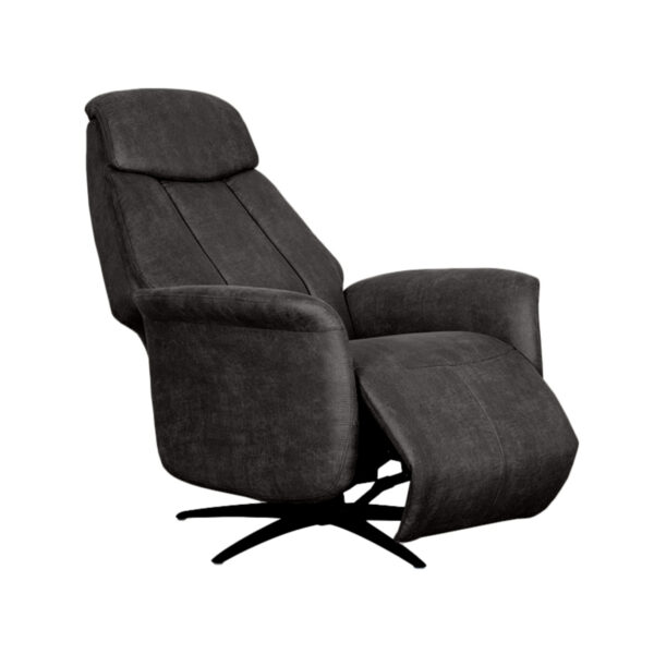 LABEL51 Fauteuil Oslo - Antraciet - Micro Suede - One Size Micro Suede