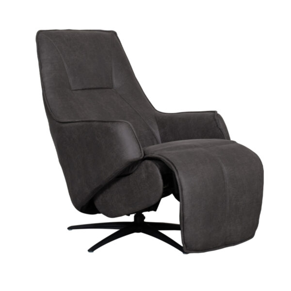 LABEL51 Fauteuil Odense - Antraciet - Micro Suede - One Size - Afbeelding 4