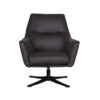 LABEL51 Fauteuil Tod - Antraciet - Micro Suede - One Size Micro Suede