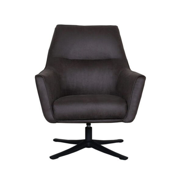 LABEL51 Fauteuil Tod - Antraciet - Micro Suede - One Size Micro Suede
