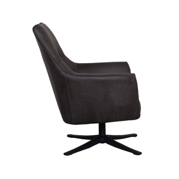 LABEL51 Fauteuil Tod - Antraciet - Micro Suede - One Size - Afbeelding 4