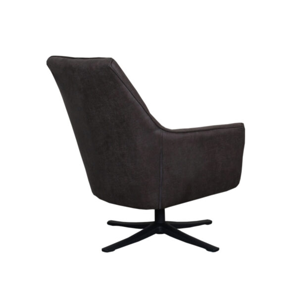 LABEL51 Fauteuil Tod - Antraciet - Micro Suede - One Size - Afbeelding 5