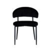 LABEL51 Eetkamerstoel Bliss - Zwart - Fluweel - Black Frame Bliss