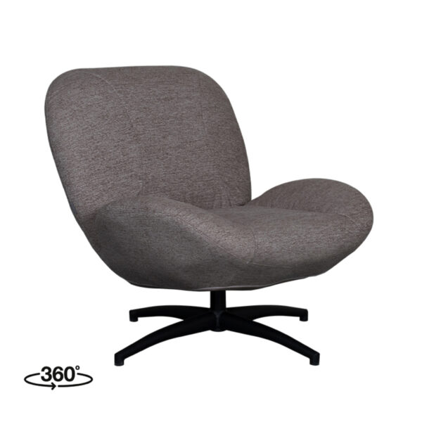 LABEL51 Fauteuil Clayton - Taupe - Canyon - One Size Clayton