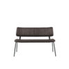 LABEL51 Eetkamerbank Gusto - Donkerbruin - PU-Leder - 120 cm Gusto