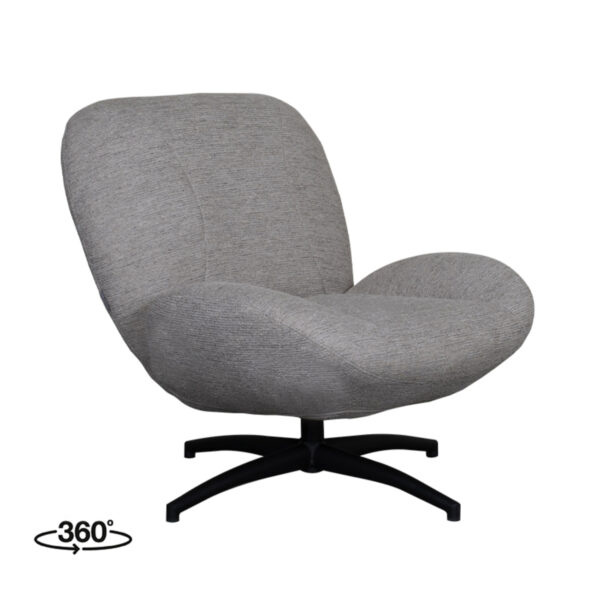 LABEL51 Fauteuil Clayton - Grijs - Canyon - One Size Clayton