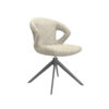 LABEL51 Eetkamerstoel Zurich - Naturel - Boucle - Black Frame Zurich