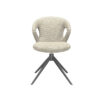 LABEL51 Eetkamerstoel Zurich - Naturel - Boucle - Black Frame Boucle