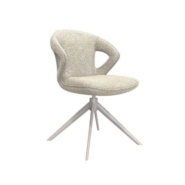 LABEL51 Eetkamerstoel Zurich - Naturel - Boucle - Taupe Frame Boucle